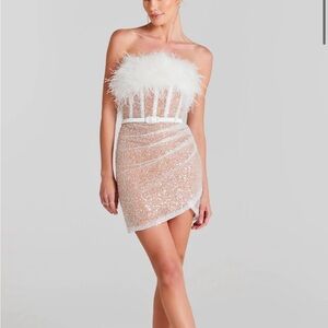 Nadine Merabi LUCIE WHITE DRESS NWT